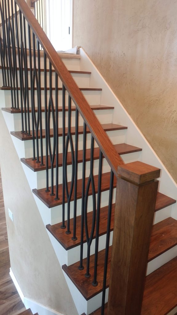 Utah county stair railings Apex Carpentry
