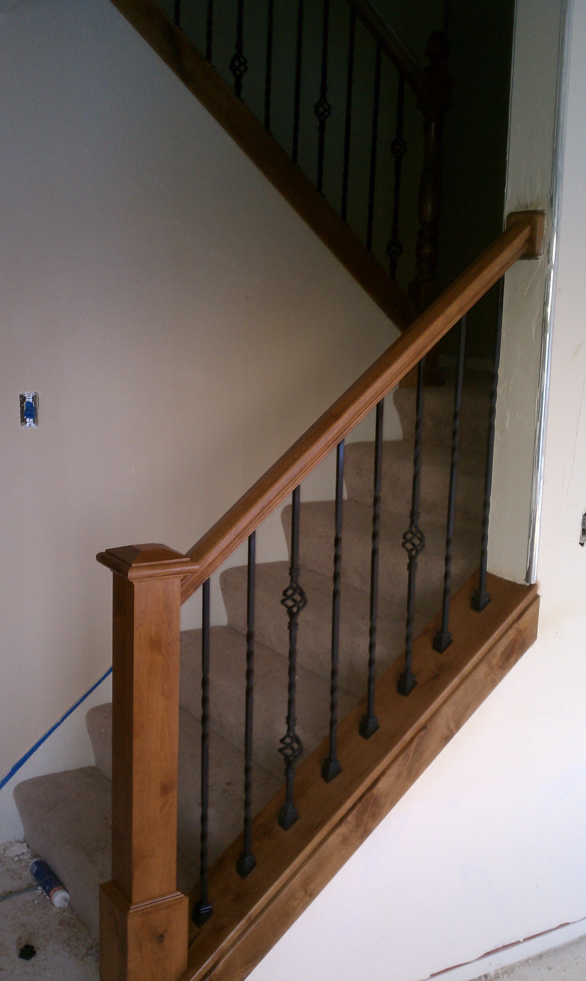 Utah stair railing remodel