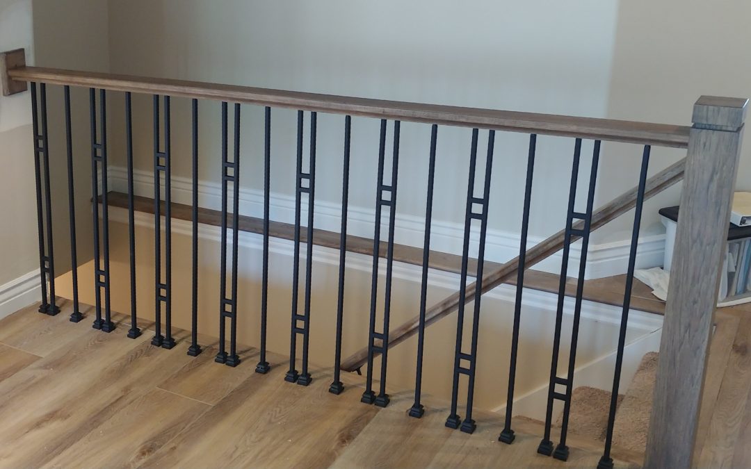 contemporary stair railing
