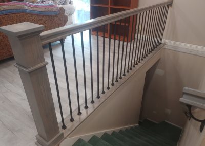 simple gray stair rail