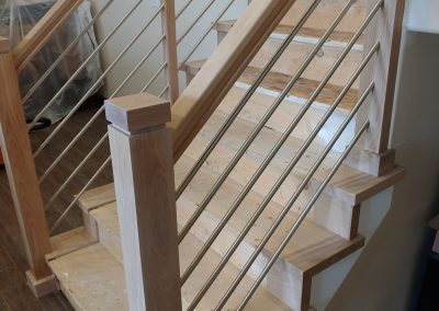 horizontal stair railing