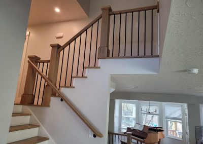 Bountiful white oak stair rail