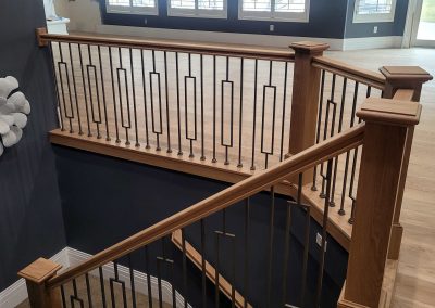 Draper white oak railing