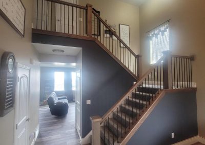 Herriman stair railing remodel