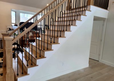Herriman white oak railing
