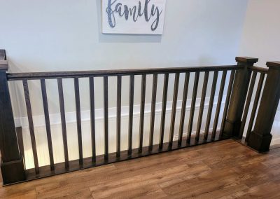 chunky wood railing